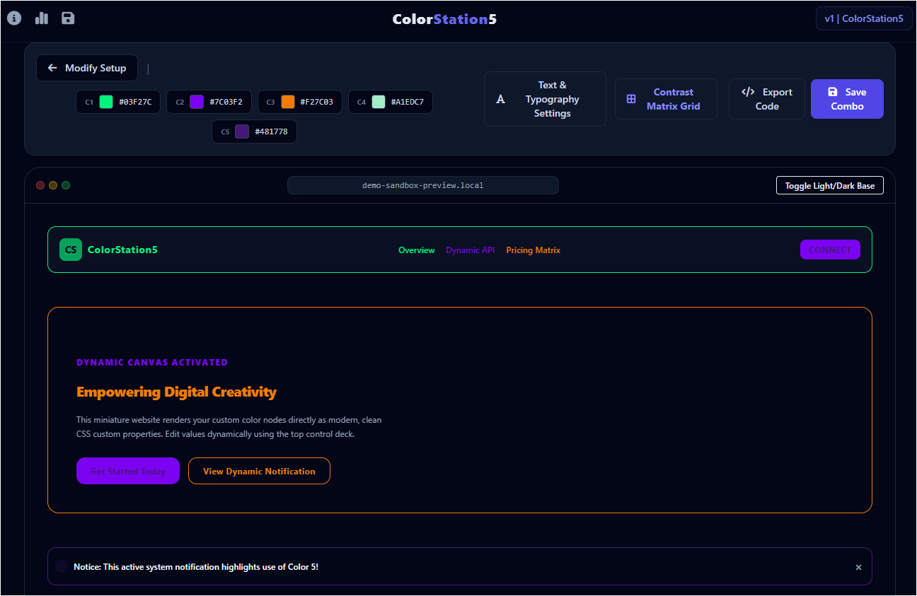 ColorStation5 screenshot