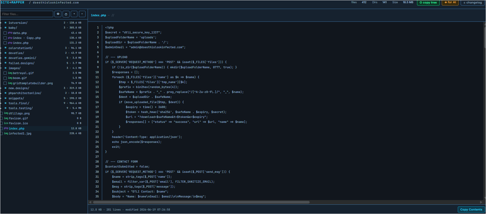 SiteMapper screenshot